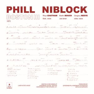 Phil Niblock - Boston III / Tenor / Index [vinyl]